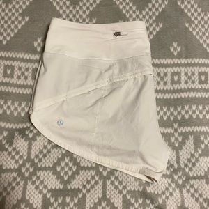 lululemon speed up short 2.5” white